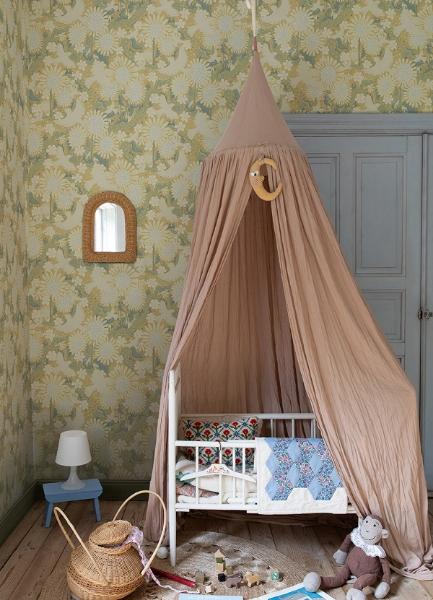 A Street Prints Drömma Butter Songbirds And Sunflowers Wallpaper