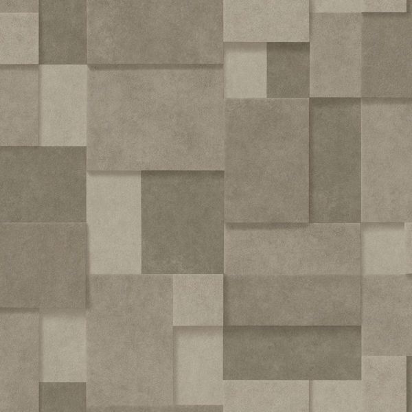 a street prints Duchamp Gold Metallic Squares Wallpaper