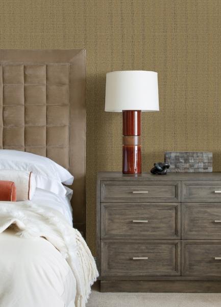 A Street Prints Ehuang Wheat Modern Basketweave Wallpaper