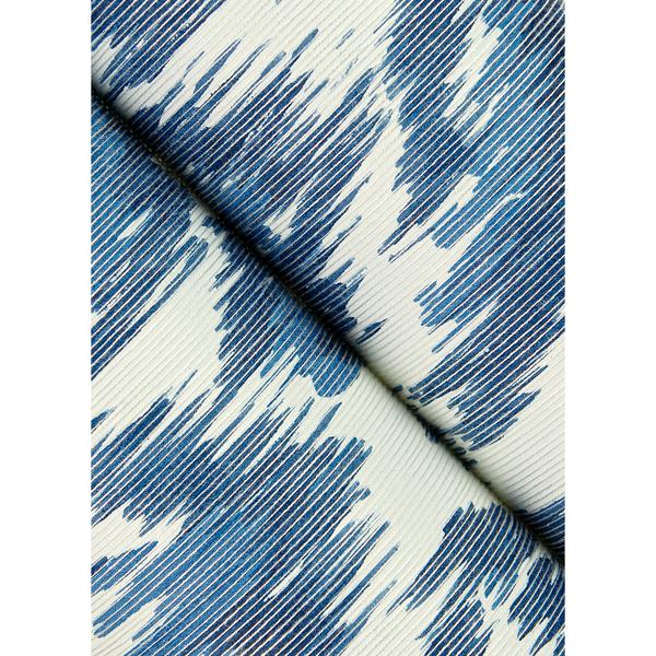 A Street Prints Electra Blue Leopard Spot String Wallpaper