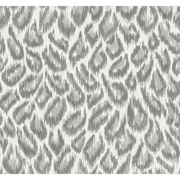 a street prints Electra Grey Leopard Spot String Wallpaper