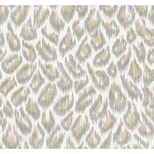 a street prints Electra Wheat Leopard Spot String Wallpaper