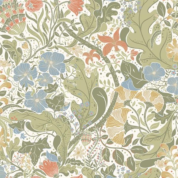 a street prints Elise Cream Nouveau Gardens Wallpaper