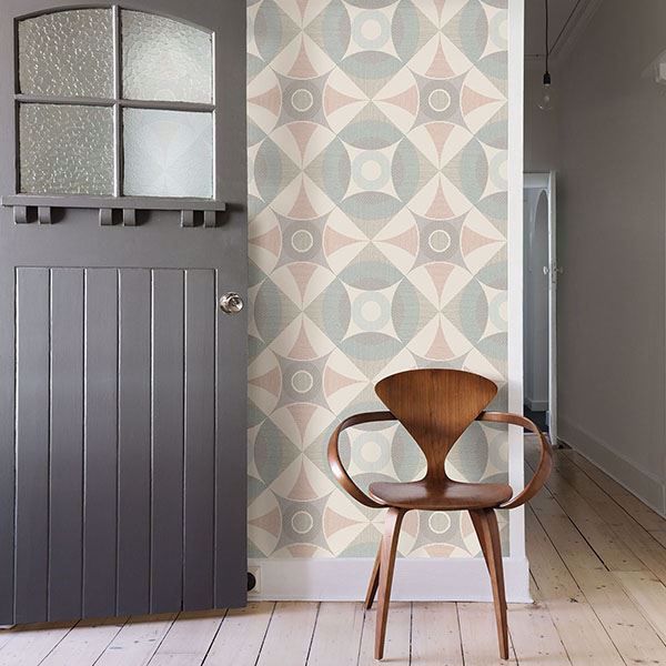 A Street Prints Ellis Multicolor Geometric Wallpaper