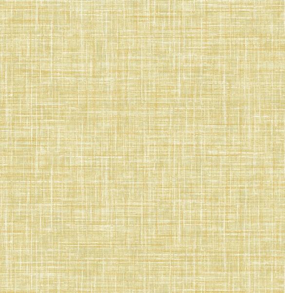 a street prints Emerson Yellow Faux Linen Wallpaper