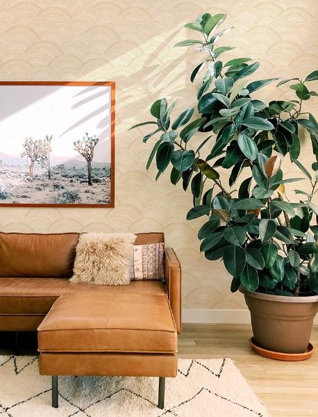 A Street Prints Encircle Yellow Geometric Wallpaper