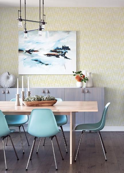 A Street Prints Erik Yellow Building Blocks Wallpaper