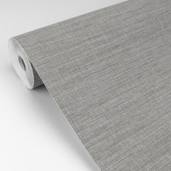 A Street Prints Essence Grey Linen Texture Wallpaper