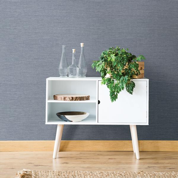 A Street Prints Essence Light Blue Linen Texture Wallpaper