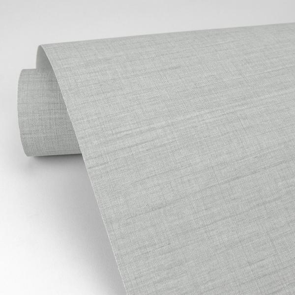 A Street Prints Essence Light Grey Linen Texture Wallpaper