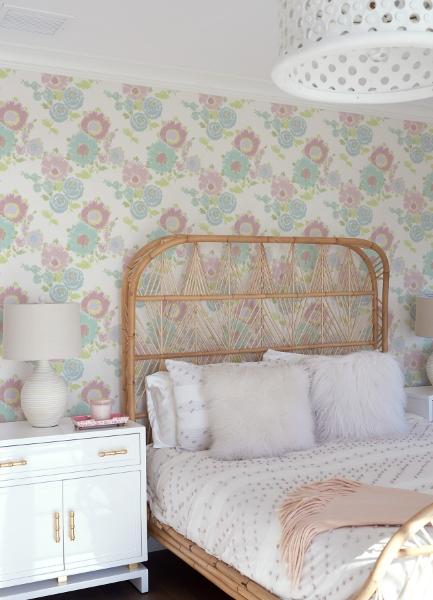 A Street Prints Essie Pastel Painterly Floral Wallpaper