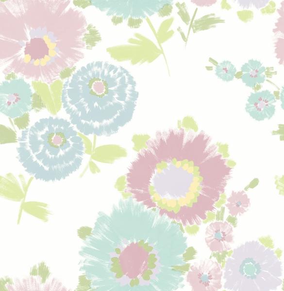 a street prints Essie Pastel Painterly Floral Wallpaper