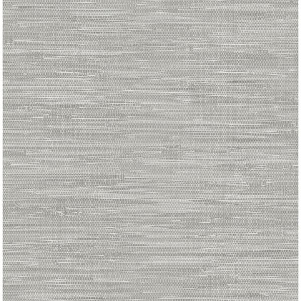 a street prints Exhale Light Grey Woven Faux Grasscloth Wallpaper
