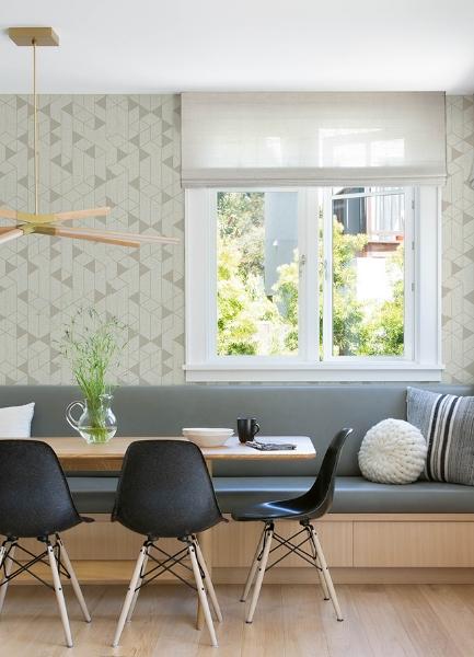 A Street Prints Fairbank Champagne Linen Geometric Wallpaper By Scott Living