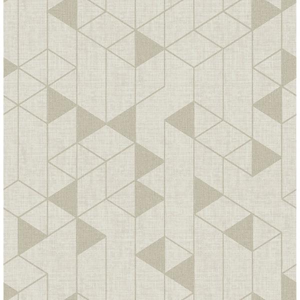 a street prints Fairbank Champagne Linen Geometric Wallpaper by Scott Living