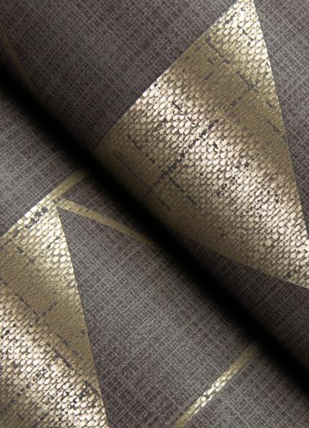 A Street Prints Fairbank Chocolate Linen Geometric Wallpaper By Scott Living