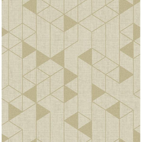a street prints Fairbank Gold Linen Geometric Wallpaper by Scott Living