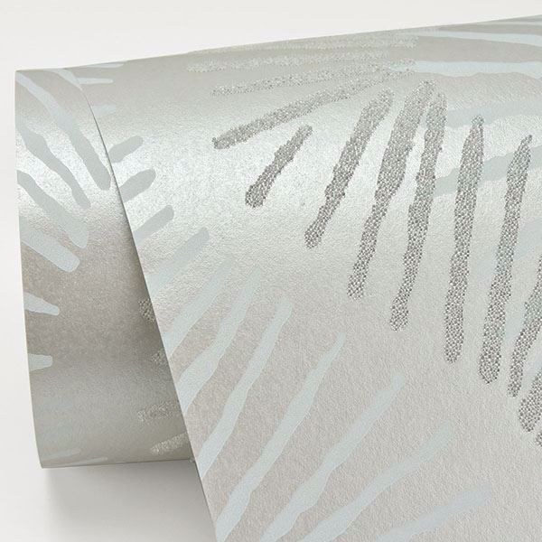 A Street Prints Feliz Champagne Beaded Ogee Wallpaper