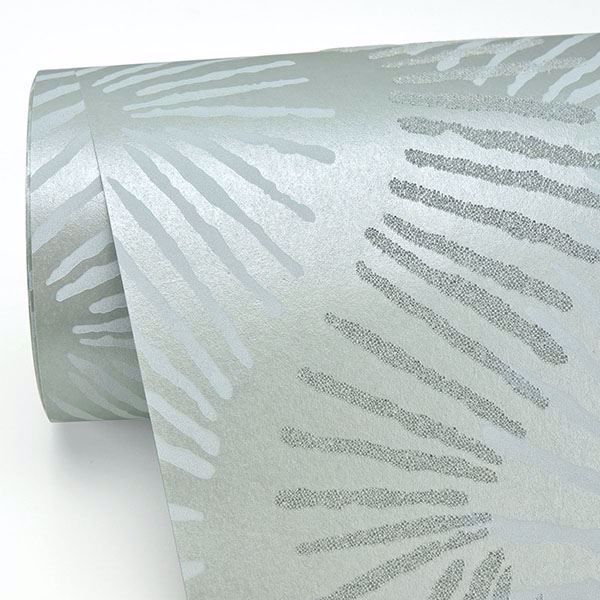 A Street Prints Feliz Seafoam Beaded Ogee Wallpaper