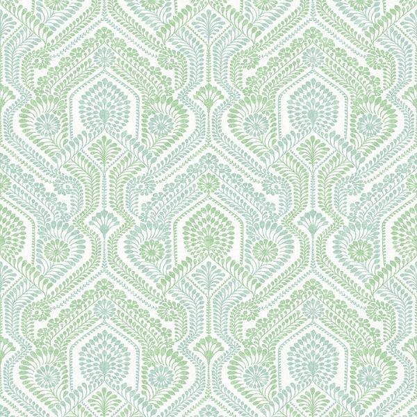 a street prints Fernback Green Ornate Botanical Wallpaper