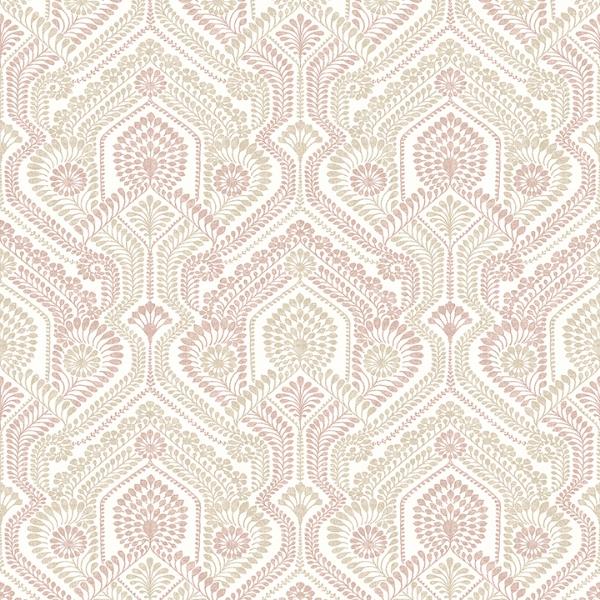 a street prints Fernback Pink Ornate Botanical Wallpaper