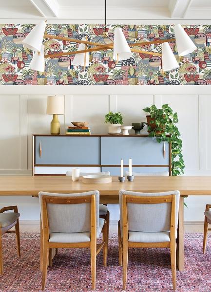 A Street Prints Fika Rose Blissful Birds & Blooms Wallpaper