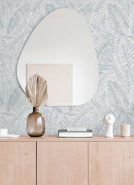 A Street Prints Fildia Light Blue Botanical Wallpaper