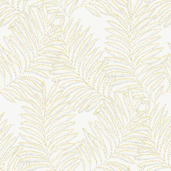 a street prints Finnley Yellow Inked Fern Wallpaper