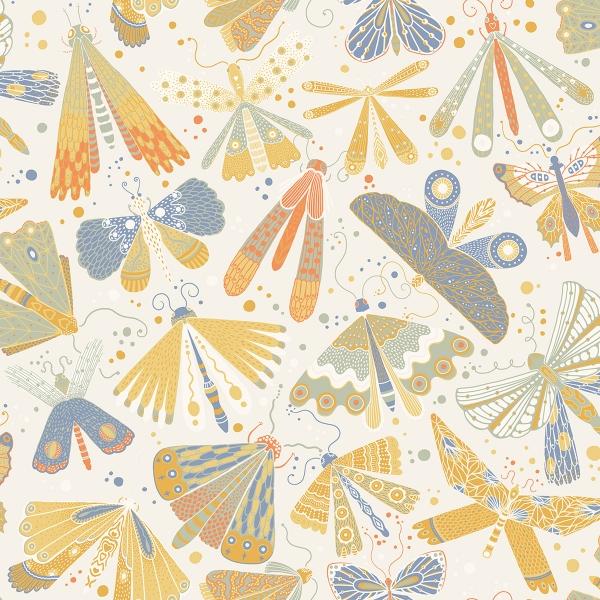 a street prints Flyga Gold Butterfly Bonanza Wallpaper