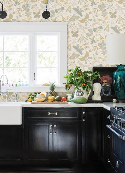 A Street Prints Flyga Light Blue Butterfly Bonanza Wallpaper