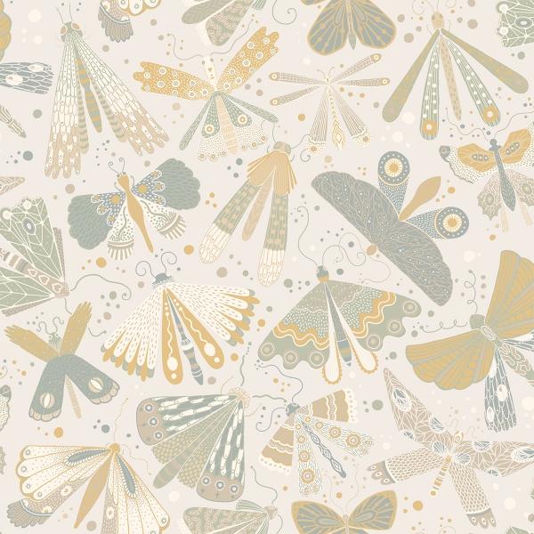 a street prints Flyga Light Blue Butterfly Bonanza Wallpaper