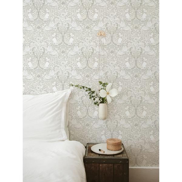 A Street Prints Froso Light Grey Garden Damask Wallpaper