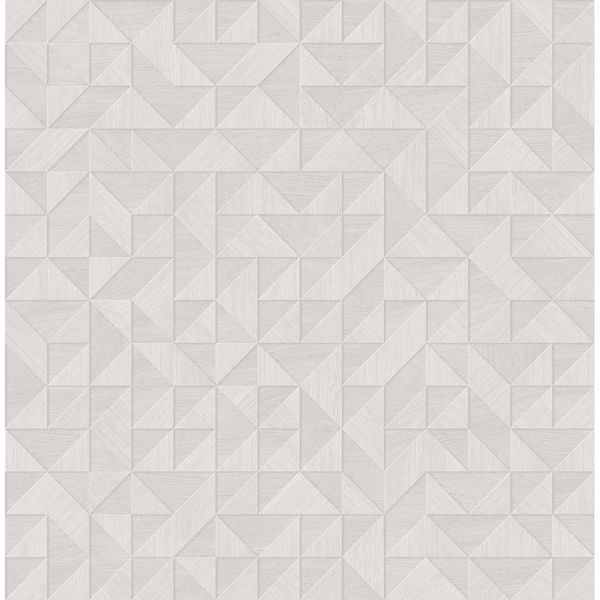 a street prints Gallerie Light Grey Geometric Wood Wallpaper