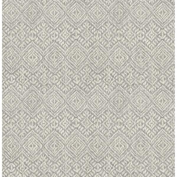 a street prints Gallivant Grey Woven Geometric Wallpaper