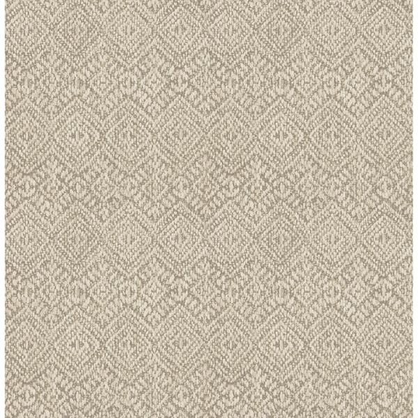 a street prints Gallivant Neutral Woven Geometric Wallpaper