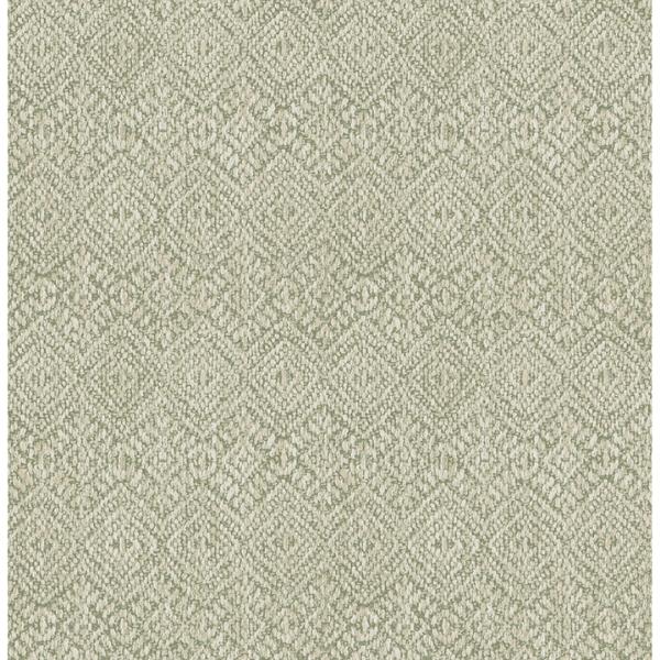 a street prints Gallivant Sage Woven Geometric Wallpaper