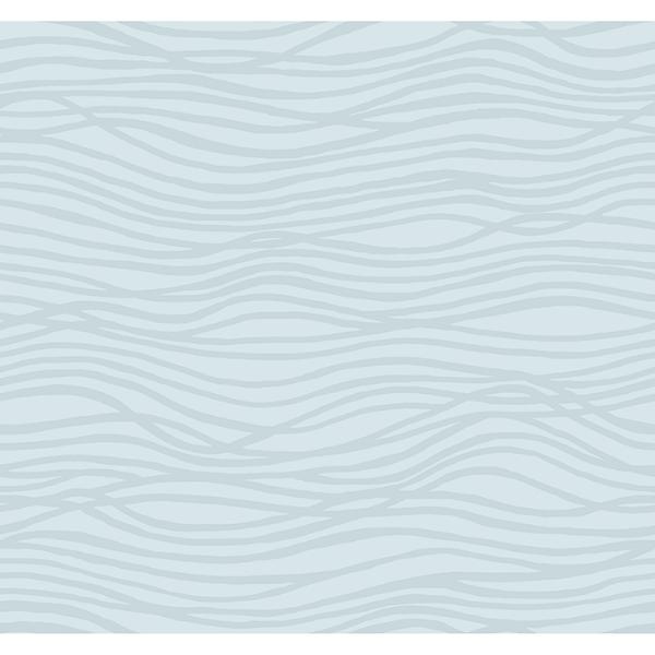 a street prints Galyn Sky Blue Pearlescent Wave Wallpaper