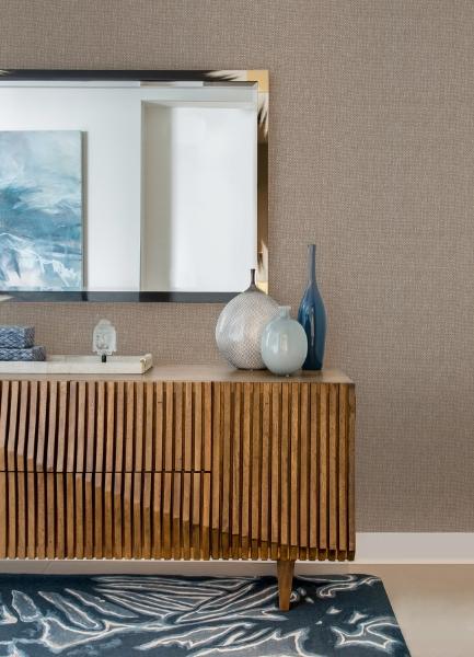 A Street Prints Gaoyou Light Grey Paper Weave Wallpaper