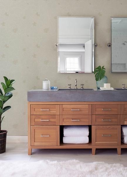 A Street Prints Gardena Light Grey Embroidered Floral Wallpaper