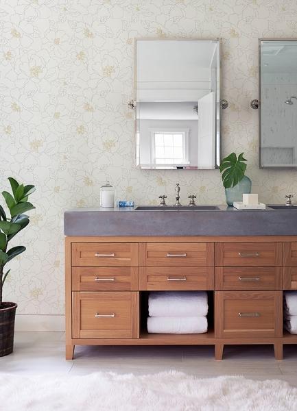 A Street Prints Gardena White Embroidered Floral Wallpaper