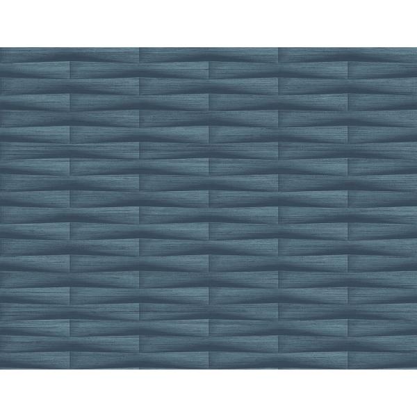 a street prints Gator Blue Geometric Stripe Wallpaper
