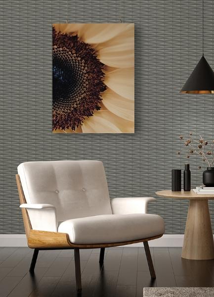 A Street Prints Gator Slate Geometric Stripe Wallpaper
