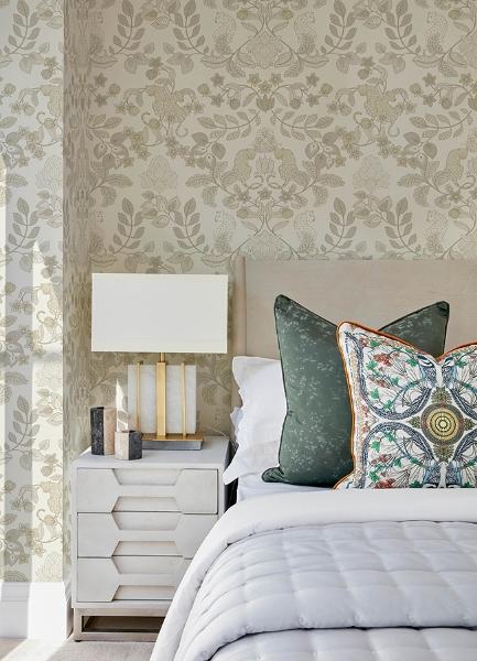 A Street Prints Getty Cream Jungle Damask Wallpaper By Scott Living
