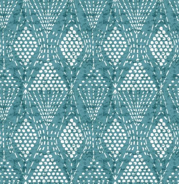 a street prints Grady Teal Dotted Geometric Wallpaper