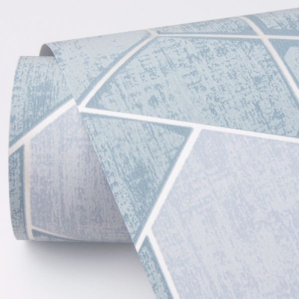 A Street Prints Granada Aqua Geometric Wallpaper- Scott Living