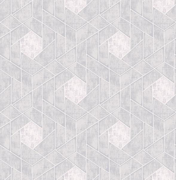 a street prints Granada Light Grey Geometric Wallpaper- Scott Living
