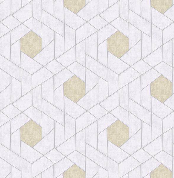 a street prints Granada Silver Geometric Wallpaper- Scott Living