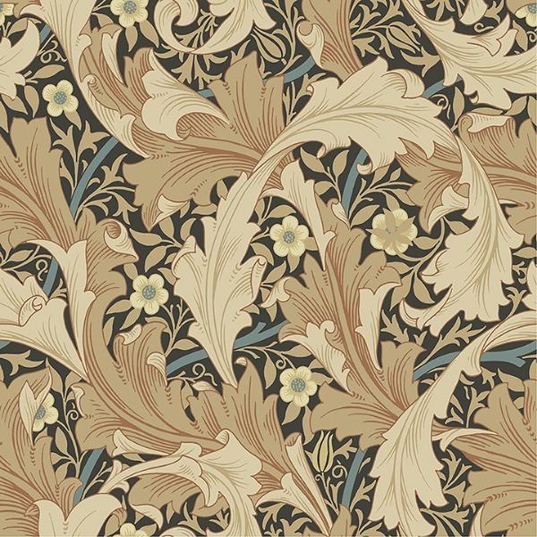 a street prints Granville Apricot Leafy Vine Wallpaper