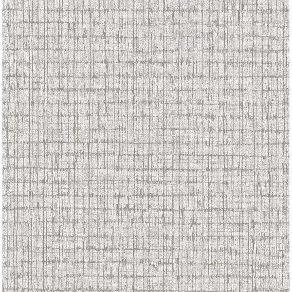 a street prints Graphite Palm Weave Wallpaper by Sarah Richardson