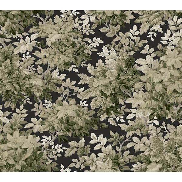 a street prints Greenwood Black Deciduous Wallpaper